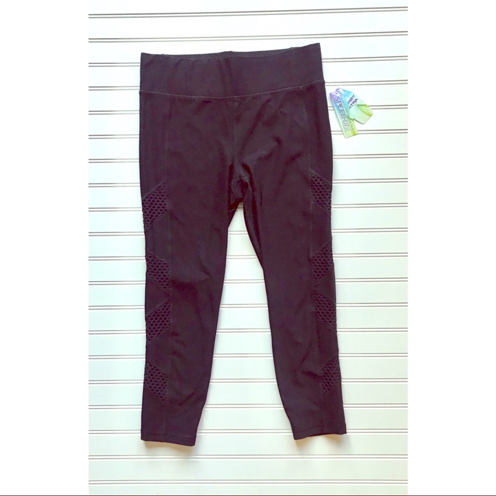Mesh Detail Yoga Pants